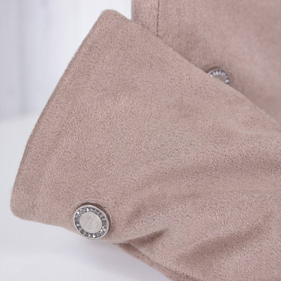 Рукавички жіночі зі штучної замші D1682-3T демісезонні 7,5"-8" Бежевий (2818732211) - фото 5 Рукавички жіночі зі штучної замші D1682-3T демісезонні 7,5"-8" Бежевий (2818732211) - фото 5