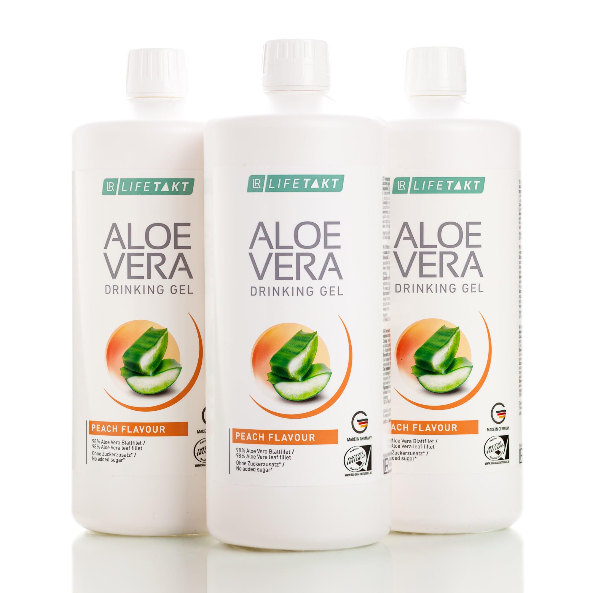 Гель LR Aloe Vera 98,2% Персик 3 шт. по 1000 мл