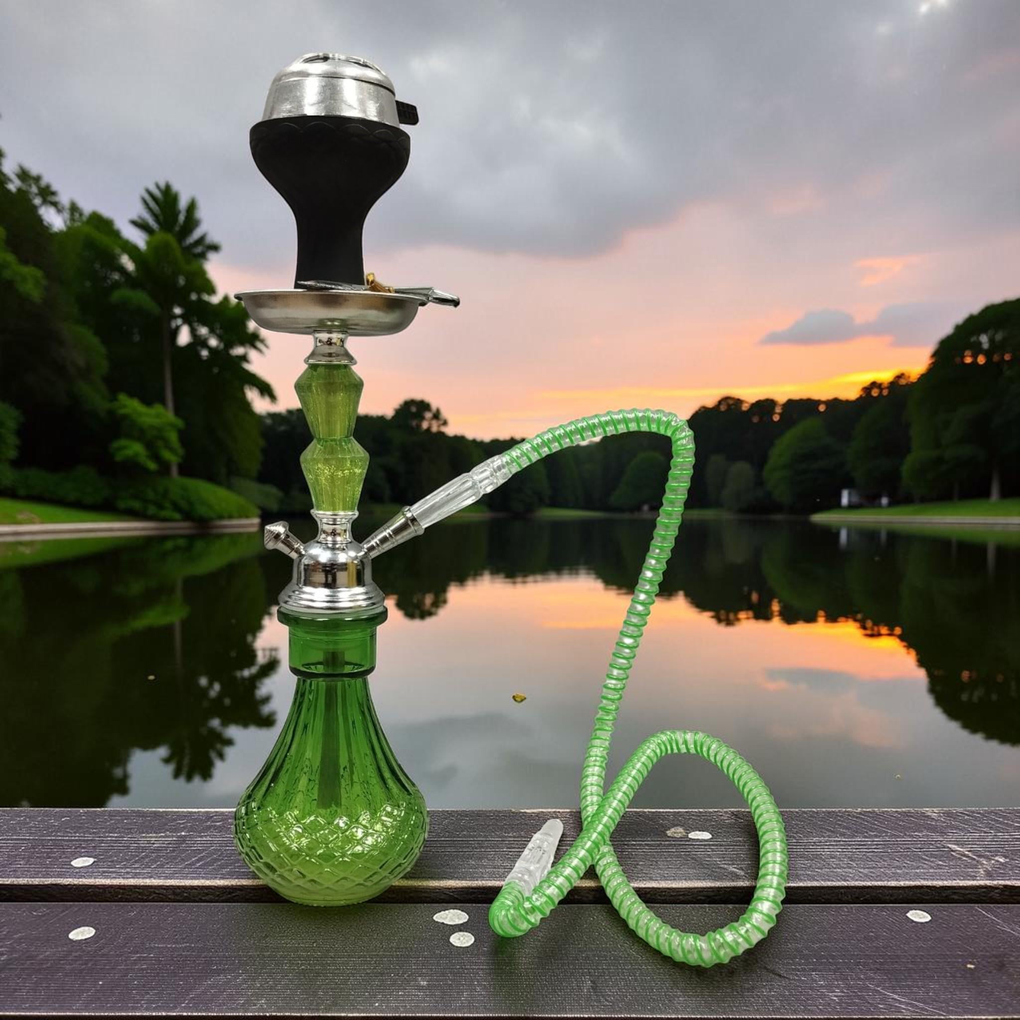 Кальян Hookah Amal 0011-1 Plus на 1 особу 41 см Green (11865P)