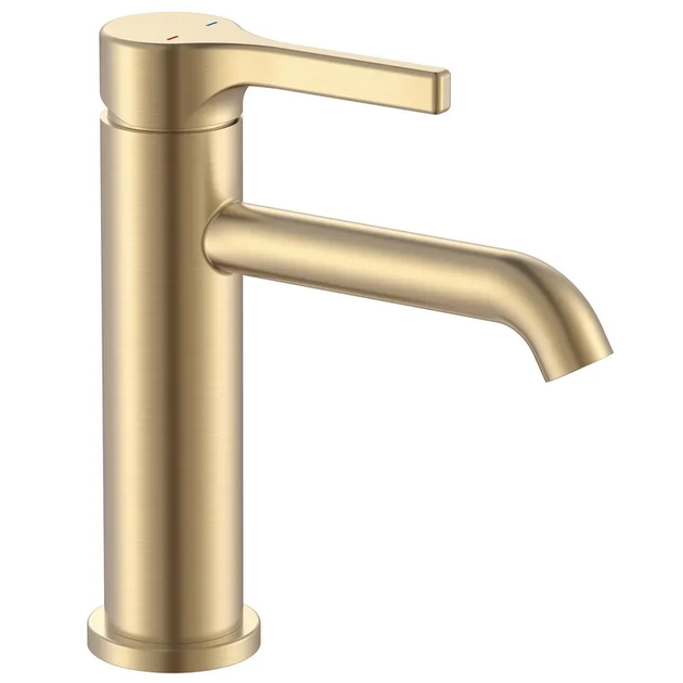 Смеситель для умывальника Zerix Rex-001-B из нержавеющей стали Brushed Gold (ZX6116) Смеситель для умывальника Zerix Rex-001-B из нержавеющей стали Brushed Gold (ZX6116)