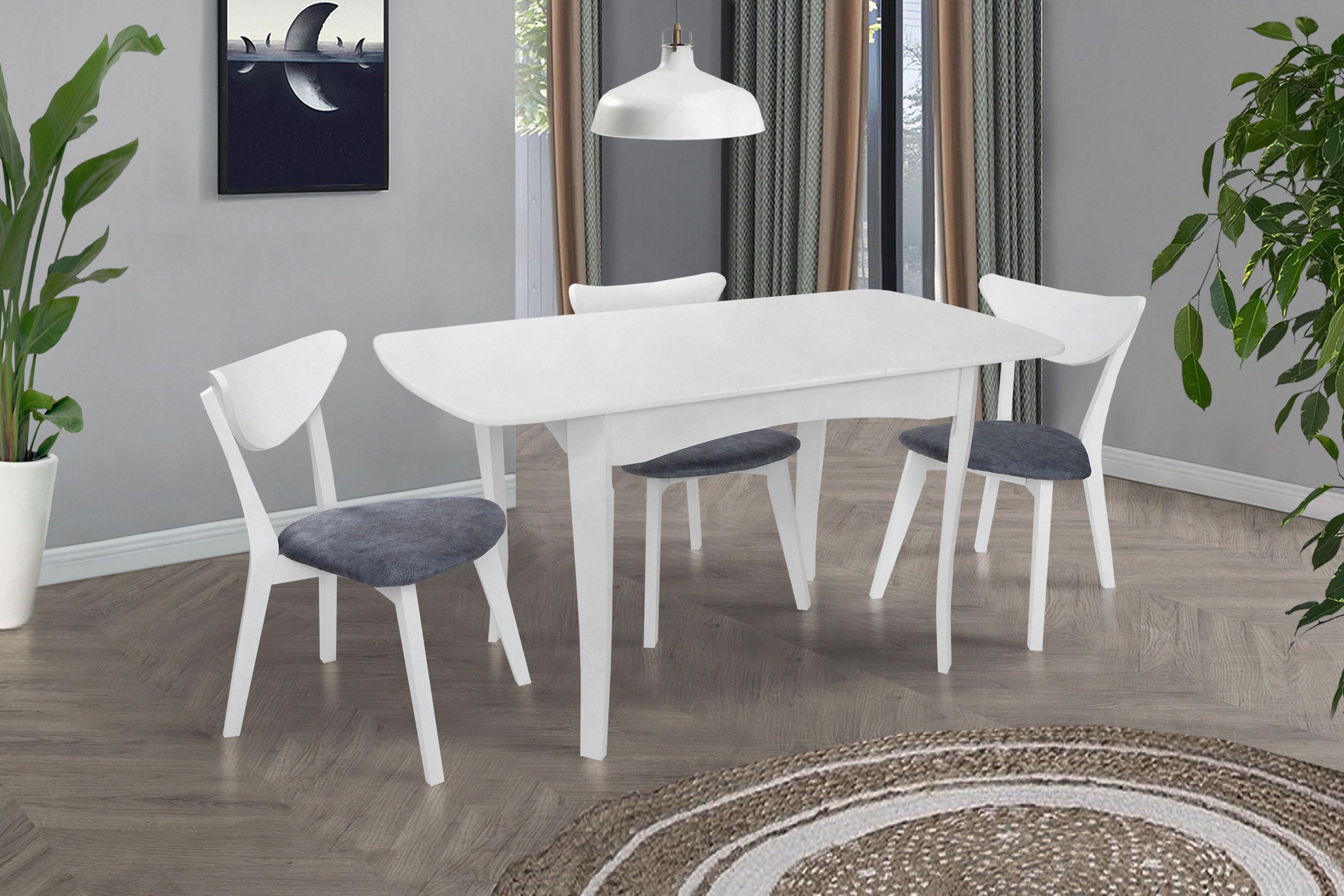 Обеденный стол-трансформер раскладной CHELSIE Белый - фото 5 Обеденный стол-трансформер раскладной CHELSIE Белый - фото 5