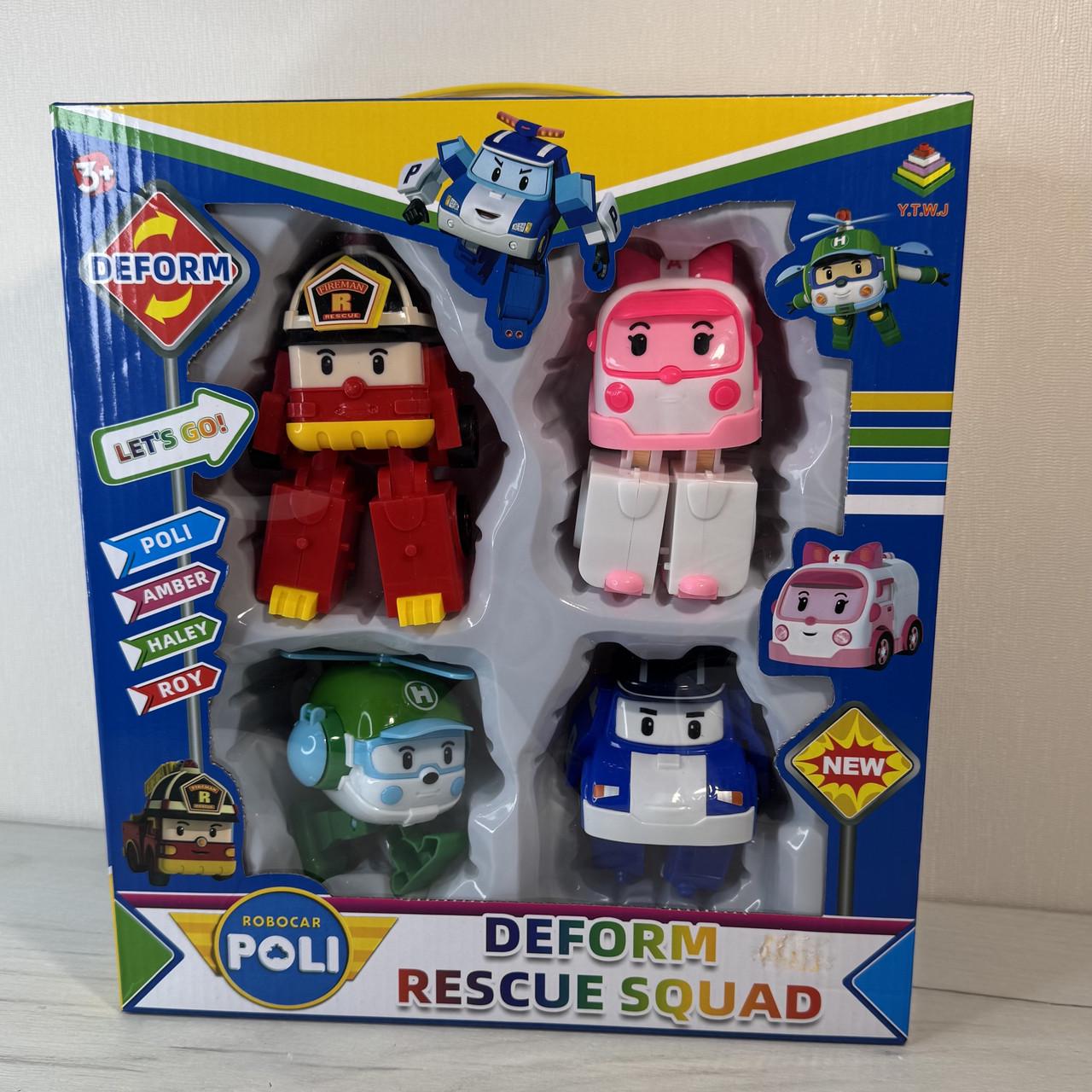 Набір трансформерів Робокар Полі Рятувальна команда - фото 2 Набір трансформерів Робокар Полі Рятувальна команда - фото 2