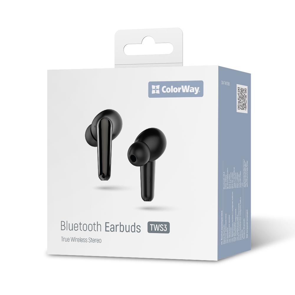 Навушники СolorWay TWS-3 Earbuds Black (CW-TWS3BK) - фото 3