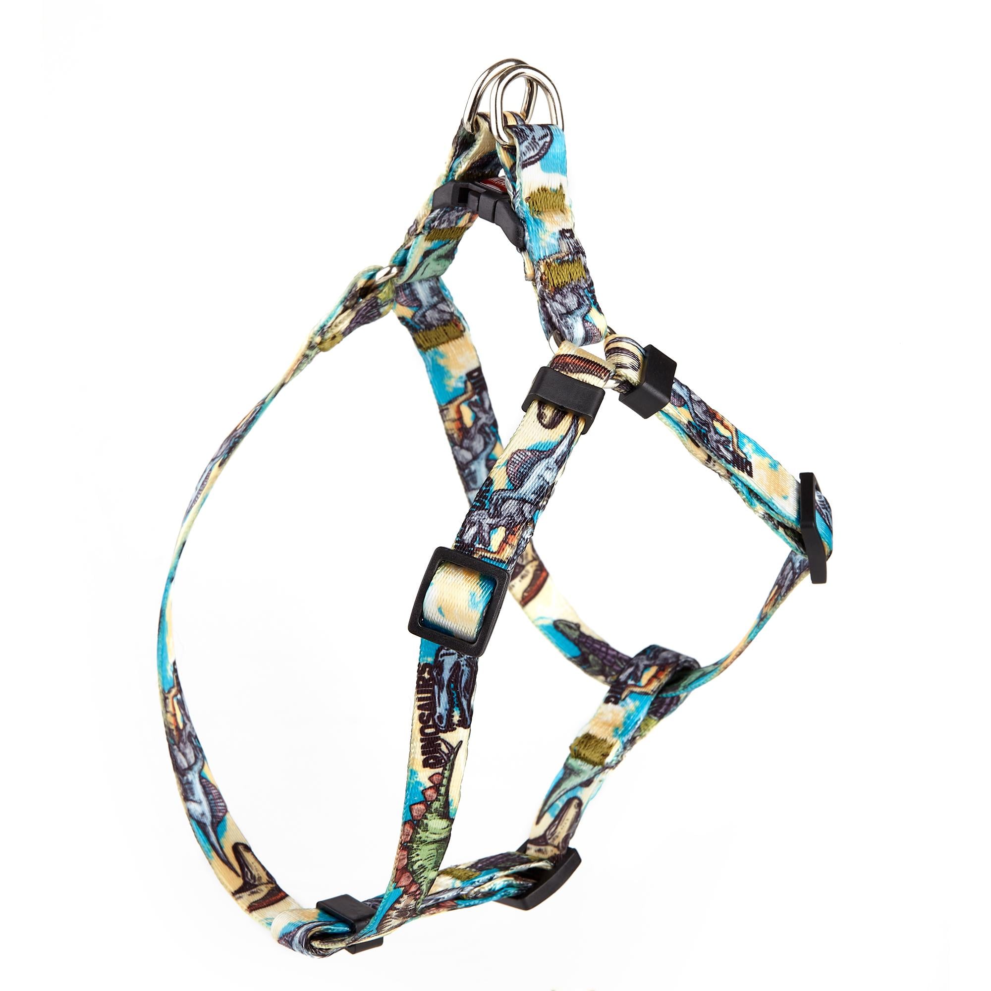 Шлея KareLine DINO из нейлона с узором и пластиковой пряжкой 15 мм А 350-480 мм В 400-570 мм (0817/8)