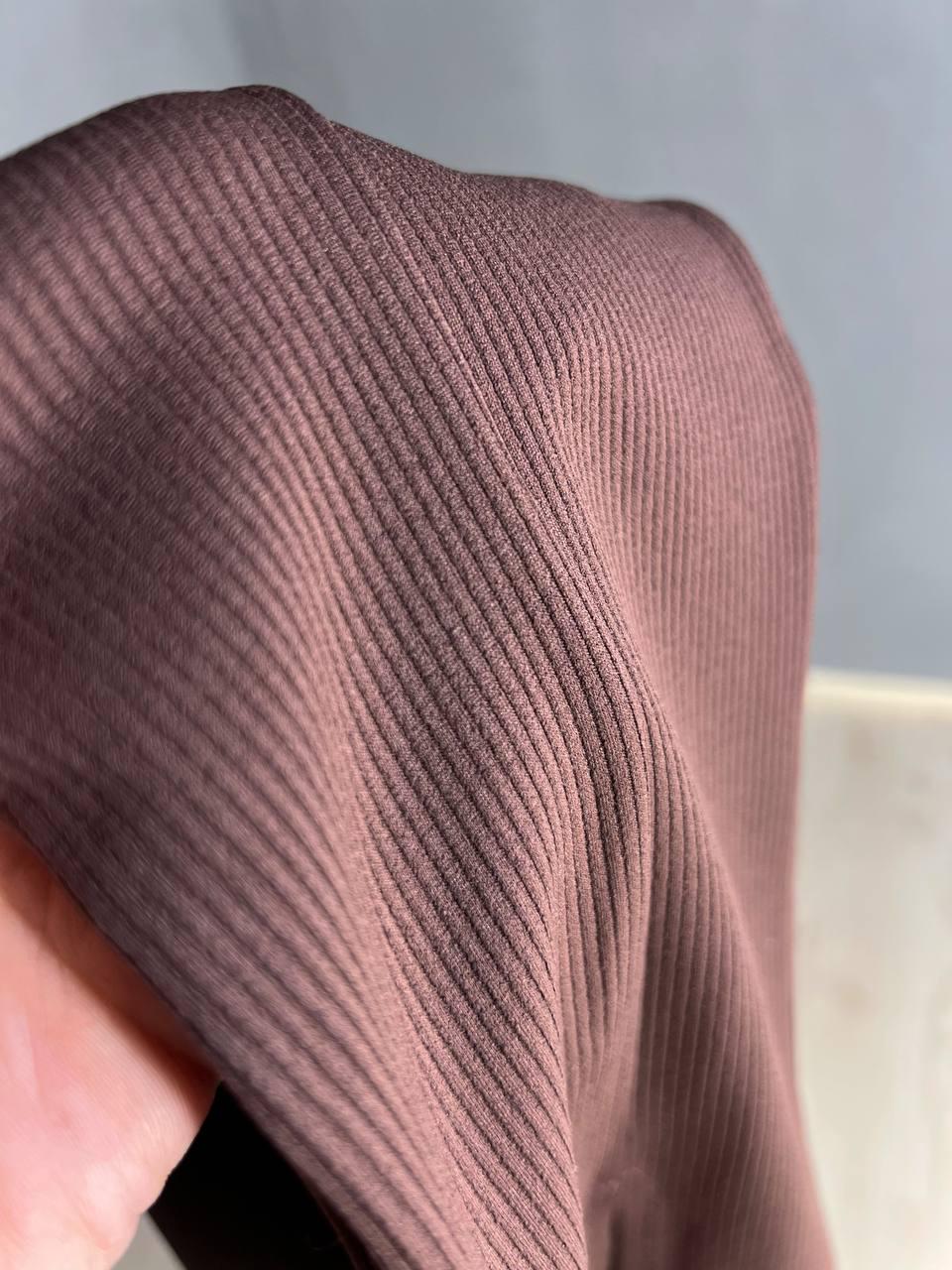 Лосины женские Prenses 535 с высокой посадкой и разрезами клеш L Коричневый (4063) - фото 6