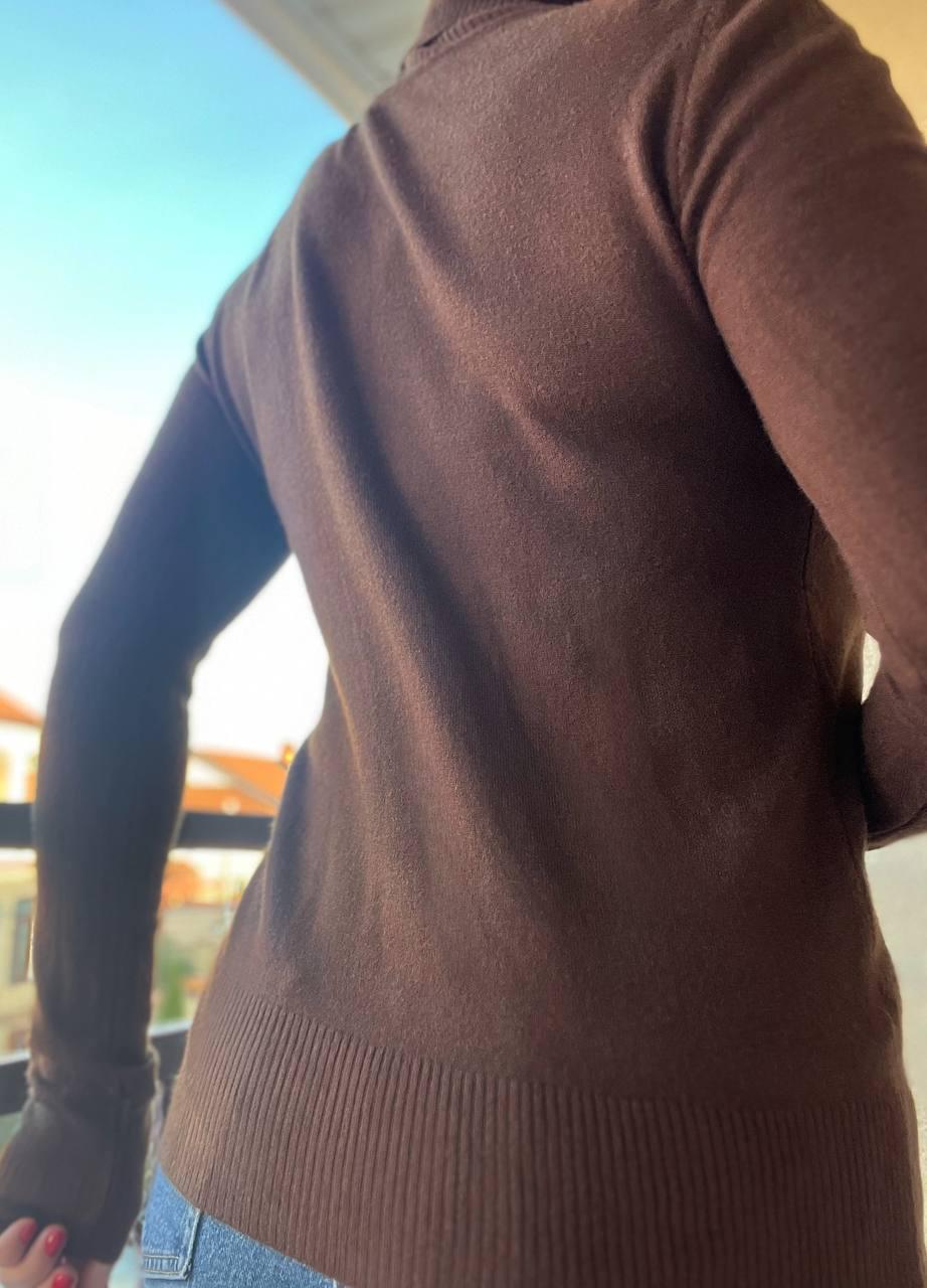 Гольф жіночий A-N 202 водолазка високе горло OS Шоколадний (3026) - фото 3 Гольф жіночий A-N 202 водолазка високе горло OS Шоколадний (3026) - фото 3