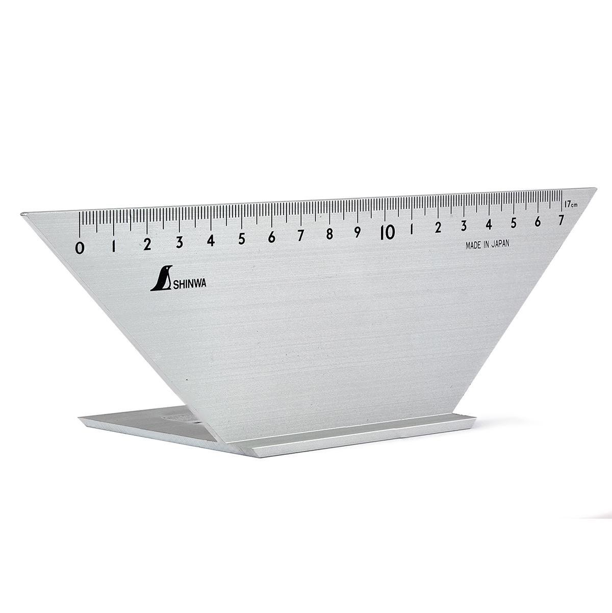 Угольник столярный Shinwa 3D 45° алюминий 200х63 мм (32724)