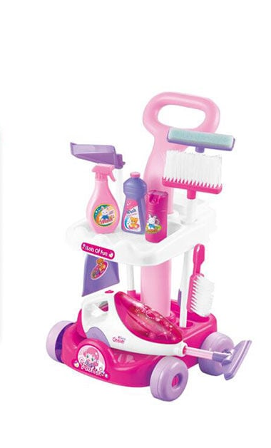 Набір для прибирання A 5928 пилосос на батарейках підсвічування імітація справжнього інструменту візочок відро швабра та аксесуари в коробці - фото 2 Набір для прибирання A 5928 пилосос на батарейках підсвічування імітація справжнього інструменту візочок відро швабра та аксесуари в коробці - фото 2