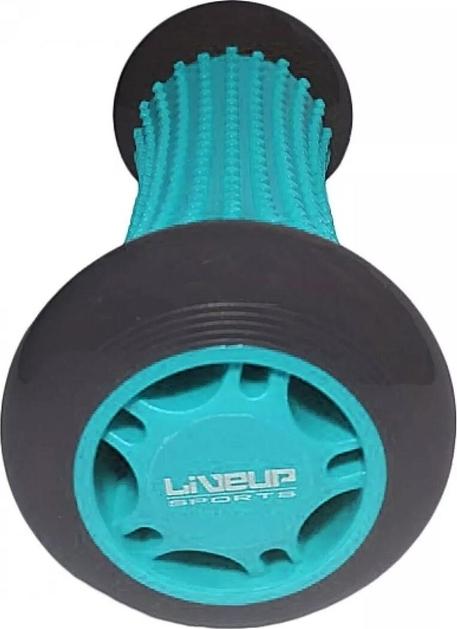 Массажный ролик LiveUp MASSAGE BAR Бирюзово-черный (LS5048-b) - фото 3