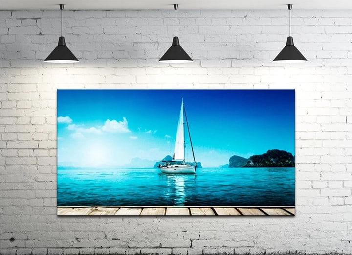 Картина на холсте DK Яхта 50х100 см (DKP50100-p668)