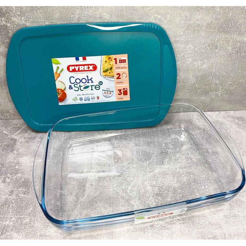 Контейнер прямоугольный Pyrex Cook&Store с крышкой 4,5 л (240P002)