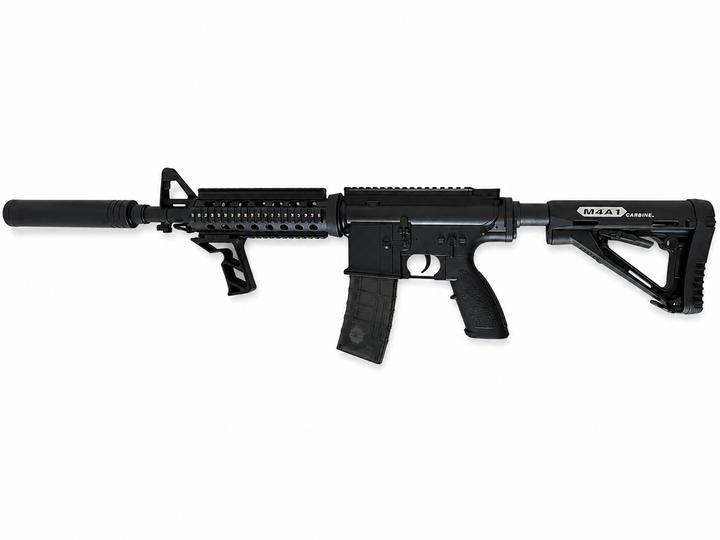 Іграшковий автомат Орбіган M4A1 PRO акумуляторний на орбізах 105 см та орбізів 1000 шт. Чорний (auto_6a05e8a898b2a)