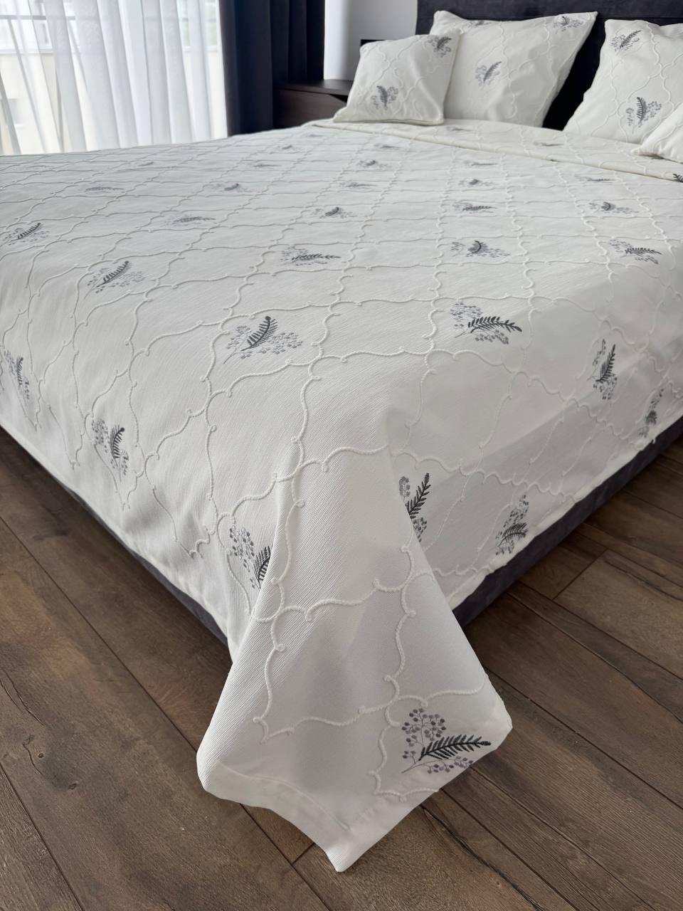 Покрывало Барокко №7 хлопок 200х250 см Молочный (55677-7-200x250cm) - фото 10