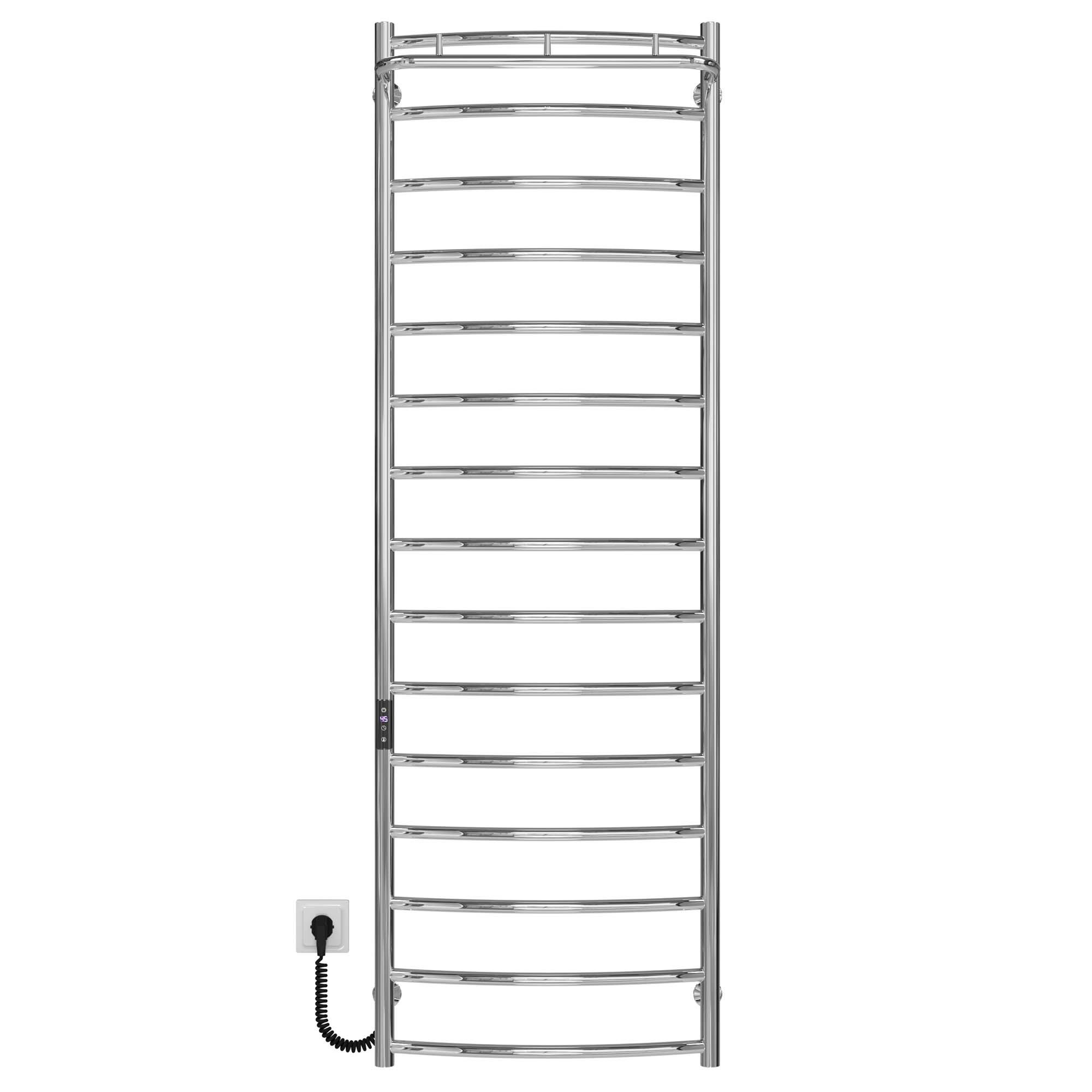 Полотенцесушитель электрический Deffi Классик N П15 JD03 левое подключение нержавеющая сталь 500х1600 мм Хром (C.KN.160.50.15.E.C.L.1)