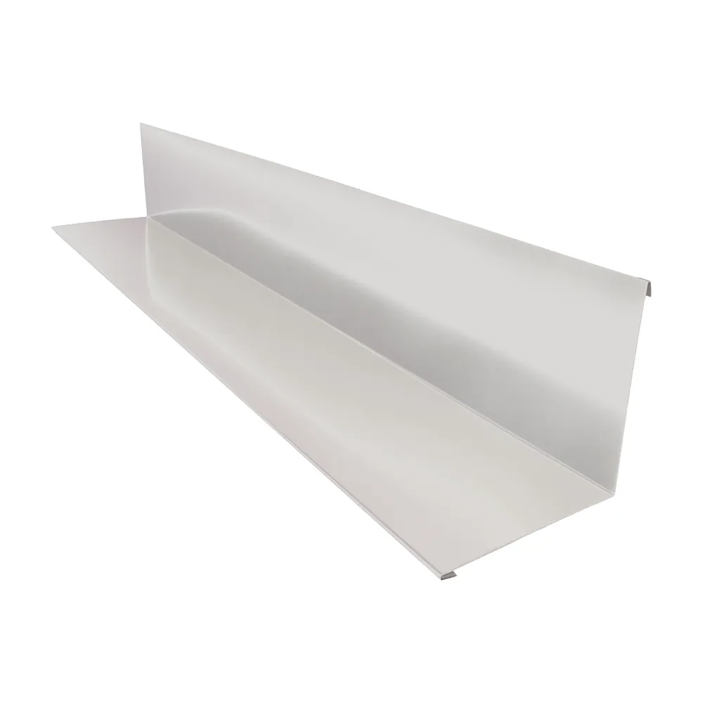 Угол внутренний для кровли SIMBUD нержавеющая сталь глянец 2000х100 мм 0,45 мм RAL9003 (56666341) - фото 1 Угол внутренний для кровли SIMBUD нержавеющая сталь глянец 2000х100 мм 0,45 мм RAL9003 (56666341) - фото 1