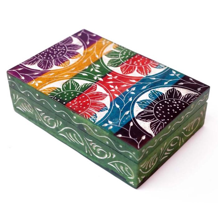 Шкатулка для бижутерии Подсолнухи каменная (9170377)