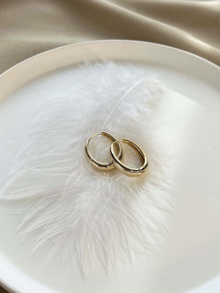 Сережки кільця під золото (5394) Сережки кільця під золото (5394)