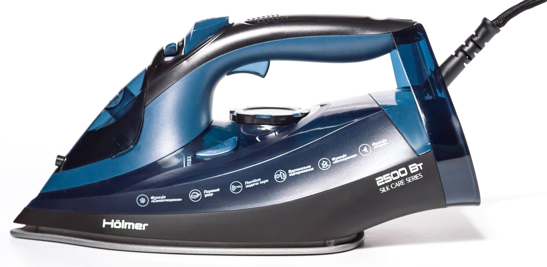 Праска Holmer HIT-2538 2500W подача пари 130 г/хв 380 мл Blue (620188) - фото 3 Праска Holmer HIT-2538 2500W подача пари 130 г/хв 380 мл Blue (620188) - фото 3