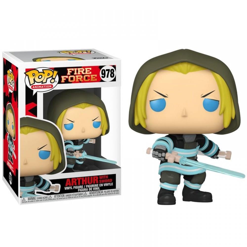 Дитяча ігрова фігурка Funko Pop Fire Force Arthur 10 см (FF A 978) - фото 2 Дитяча ігрова фігурка Funko Pop Fire Force Arthur 10 см (FF A 978) - фото 2