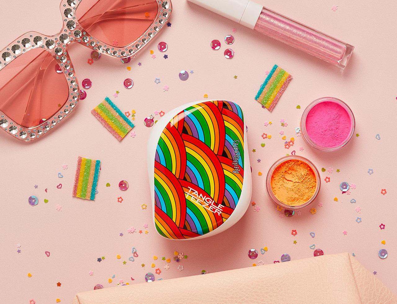 Гребінець для волосся Tangle Teezer Compact Styler Райдужний (10992138) - фото 7