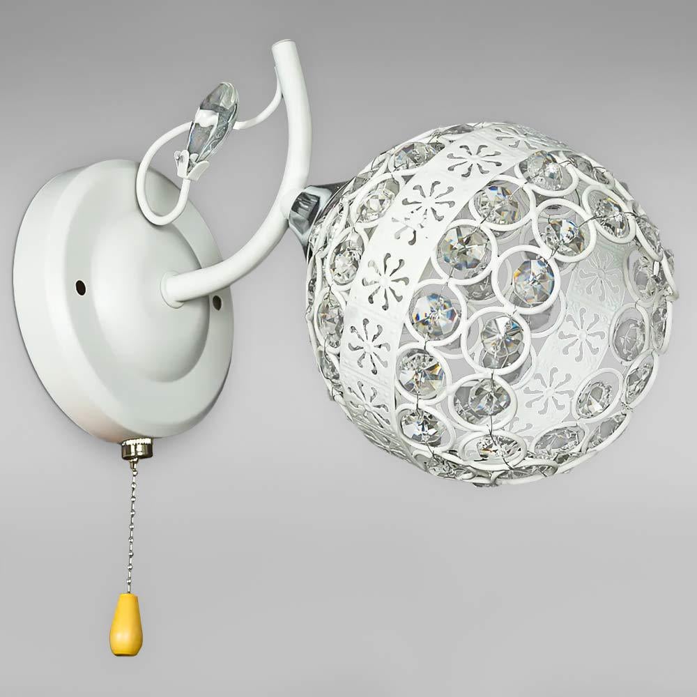 Світильник настінний Light House SR-20388/1W WT/CR L230W120H170 E27 Білий/Хром