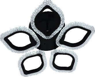 Люстра светодиодная Sirius LI8407/5B BK 70 W акриловая