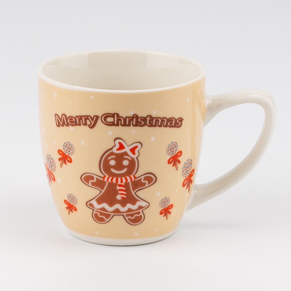 Набір кухлів з ложечками Merry Christmas 2 шт. 180 мл - фото 1 Набір кухлів з ложечками Merry Christmas 2 шт. 180 мл - фото 1