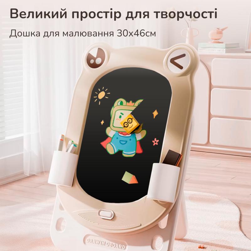 Мольберт детский двухсторонний Lumpurini Frogodeo с регулировкой высоты/с магнитной доской для рисования и конструктором (YBC-QWHB-005) - фото 7 Мольберт детский двухсторонний Lumpurini Frogodeo с регулировкой высоты/с магнитной доской для рисования и конструктором (YBC-QWHB-005) - фото 7