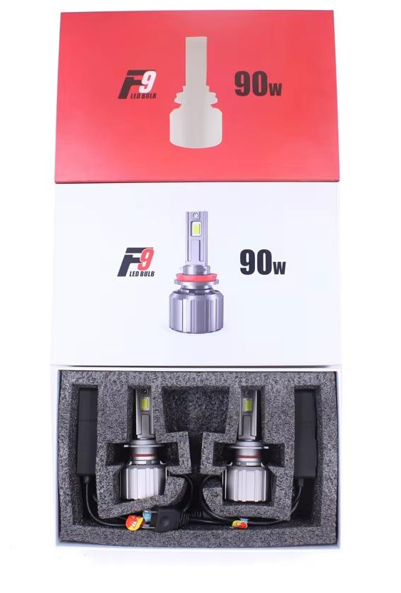 Лампи автомобільні Lightpower LED F9 15000Lm 90 Вт з цоколем H7/H11/HB3 2 шт.