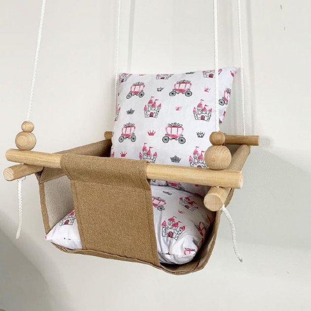 Дитяча гойдалка Infancy Карети Карамельний (9891526) - фото 3