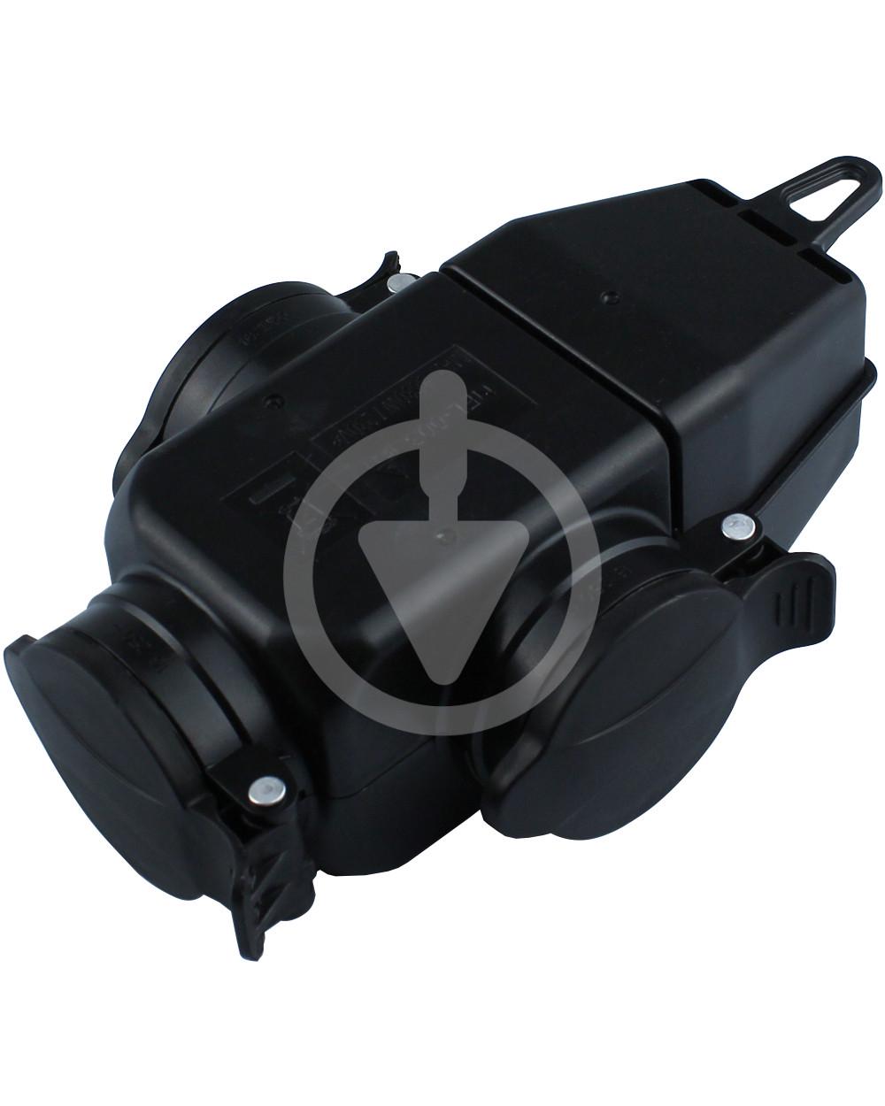 Тройник T-удлинителя PAWBOL 16A 230В IP44 (1f7c9909-040b-11ec-80bd-be1fbb0e3944)