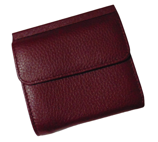 Кошелек из натуральной кожи на магните Genuine 4459 Бордовый (1735552239)