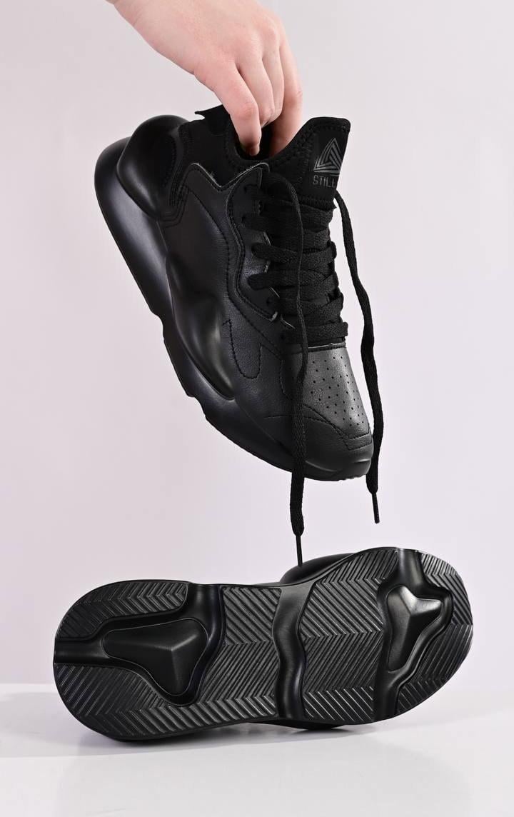 Кроссовки из комбинированной кожи и текстиля унисекс р. 36 Черный (100377701-36) - фото 6 Кроссовки из комбинированной кожи и текстиля унисекс р. 36 Черный (100377701-36) - фото 6