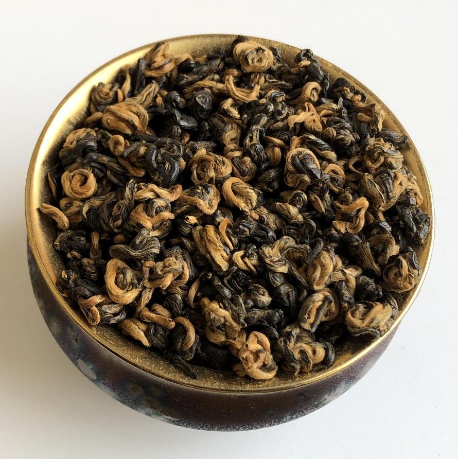 Чай черный Те Цзи Цзинь Ло Золотая улитка спирали премиум 100 г