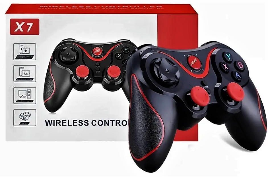 Джойстик беспроводной игровой Bluetooth геймпад Gen Game X7 для смартфонов/планшетов с держателем для телефона - фото 8