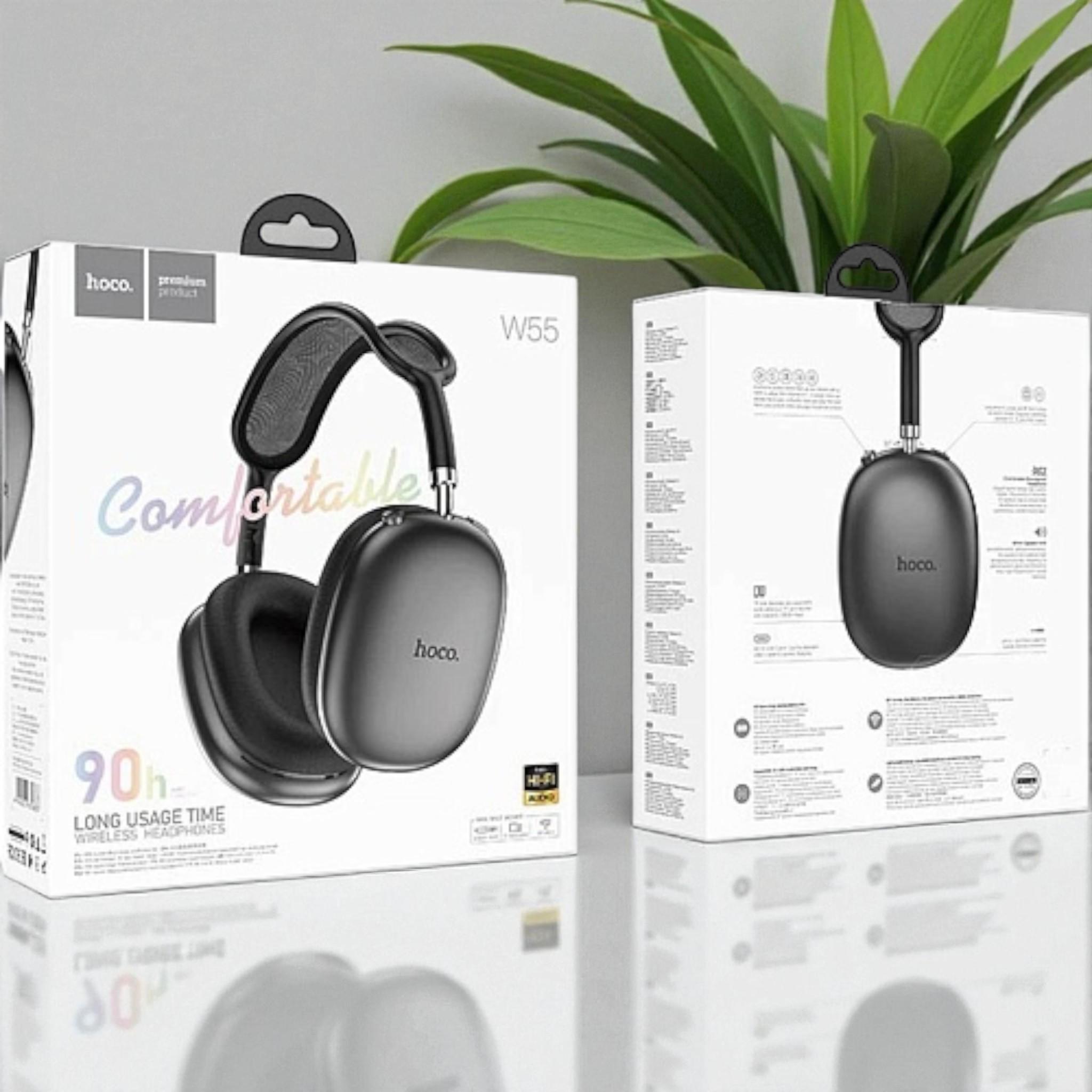 Навушники бездротові Hoco W55 Pleasing Deep Space накладні Grey (30626425) - фото 5