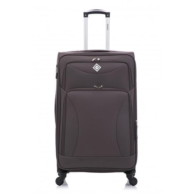Валіза Bonro Tourist 4 колеса велика Коричневий (2761308524) - фото 2 Валіза Bonro Tourist 4 колеса велика Коричневий (2761308524) - фото 2
