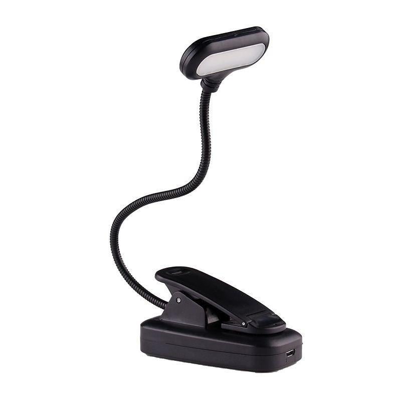 Лампа портативная на прищепке 25 см USB Черный (2814216735)