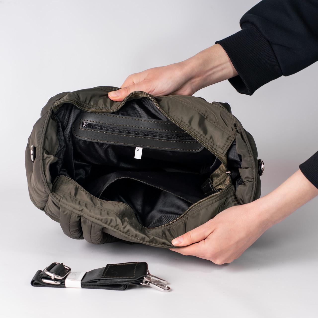 Сумка женская шопер XENIA № 14-24 Хаки - фото 3