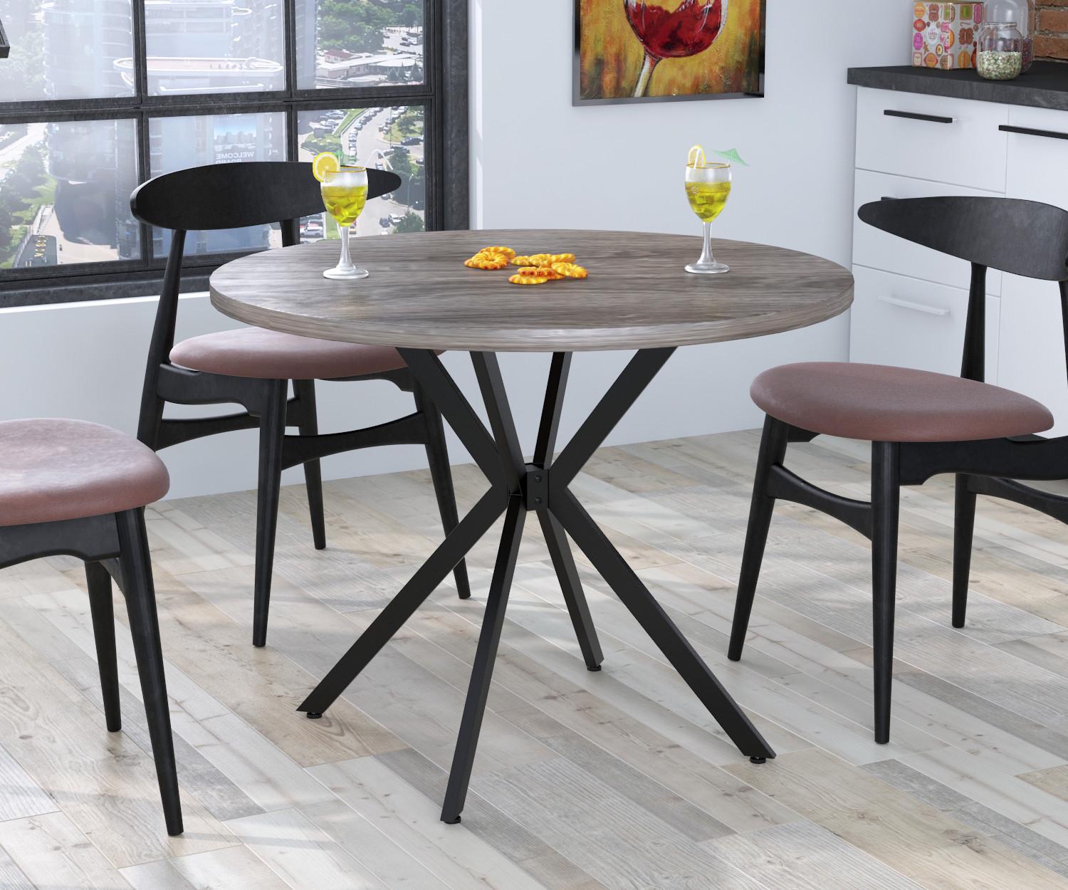 Обідній стіл Loft Design Оскар Дуб Палена (12517658)