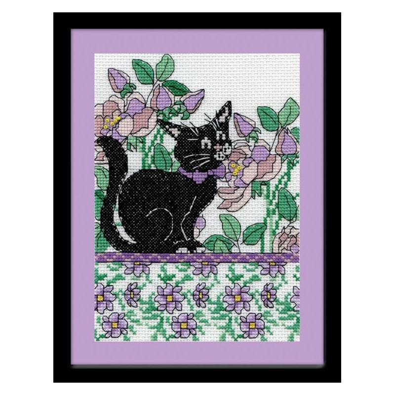 Набір для вишивки хрестиком Design Works 2805 Lilac Floral Cat (22930) Набір для вишивки хрестиком Design Works 2805 Lilac Floral Cat (22930)