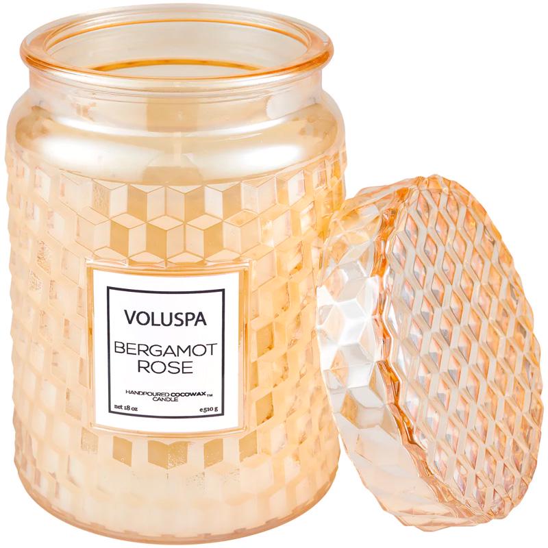 Свеча ароматическая Voluspa Roses Bergamot Rose 510 г банка с крышкой (111002427)