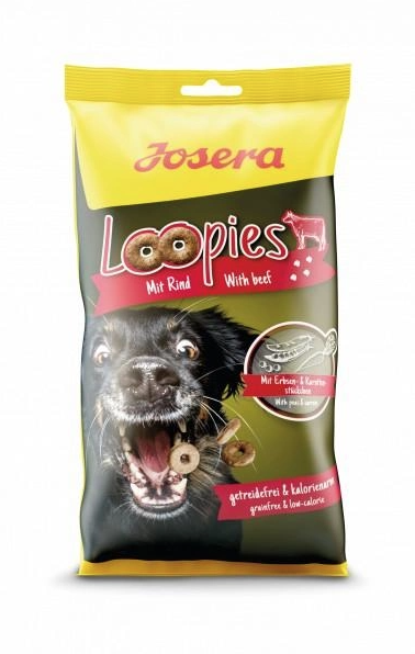 Лакомство для собак Josera Loopies с телятиной 150 г Лакомство для собак Josera Loopies с телятиной 150 г