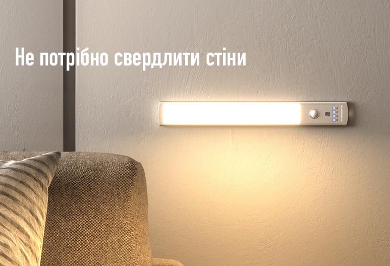 Світильник Npir Led з датчиком руху та і акумулятором з зарядкою від USB - фото 7 Світильник Npir Led з датчиком руху та і акумулятором з зарядкою від USB - фото 7