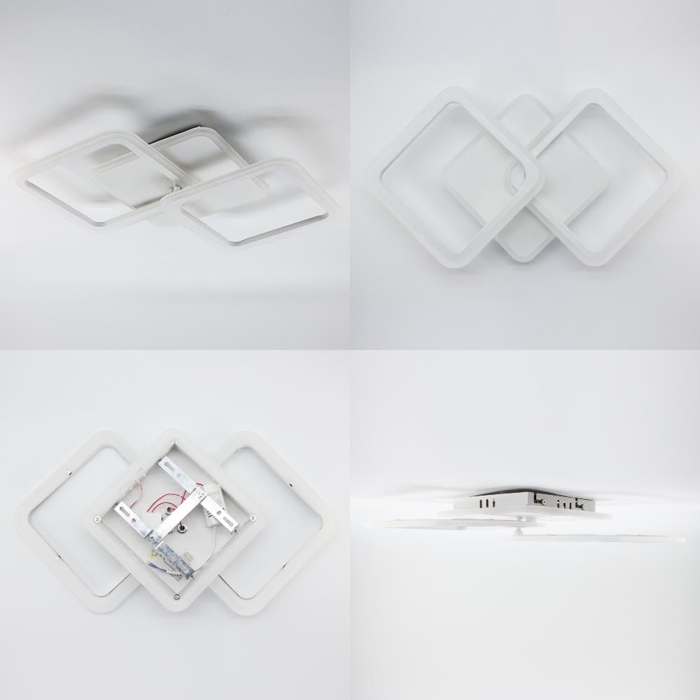 Люстра світлодіодна MOKA 3S 62 Вт 550x310x72 мм Білий - фото 4