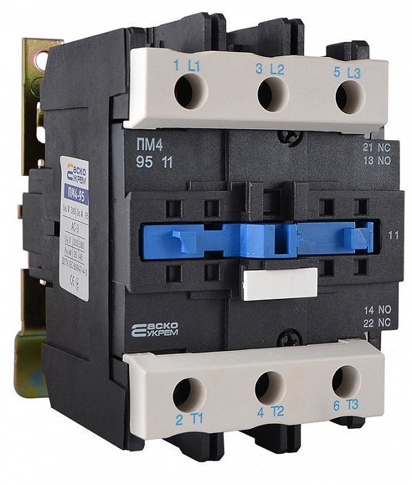 Контактор-пускатель АСКО-Укрем ПМ 4-95 M7 LC1-D9511 95А 220 B 1NO 1NC (A0040010056)