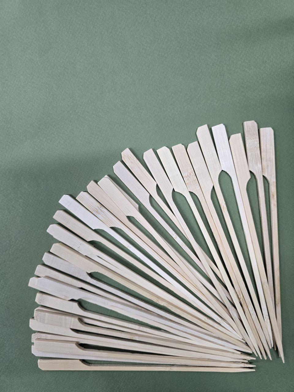 Шпажка бамбуковая деревянная Весло для канапе 18 см 100 шт. - фото 7 Шпажка бамбуковая деревянная Весло для канапе 18 см 100 шт. - фото 7