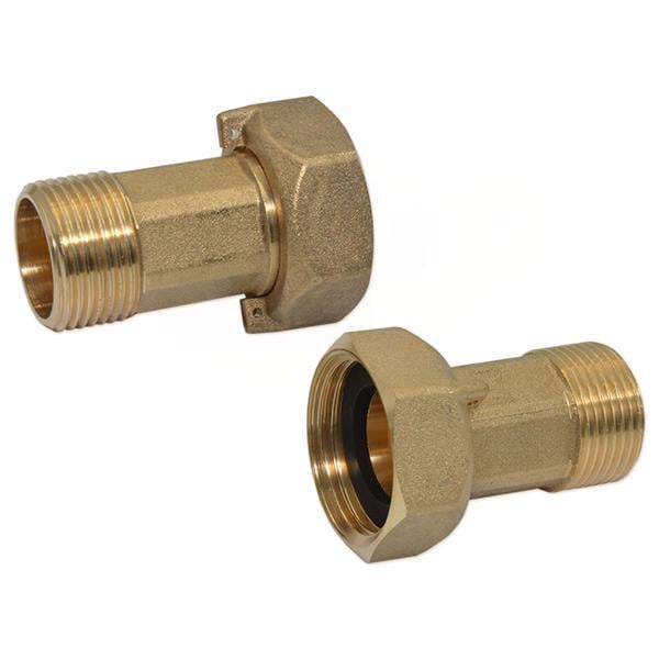 Штуцера для счетчика латунные Pattaroni 3/4" x 1" пара (F191R002)