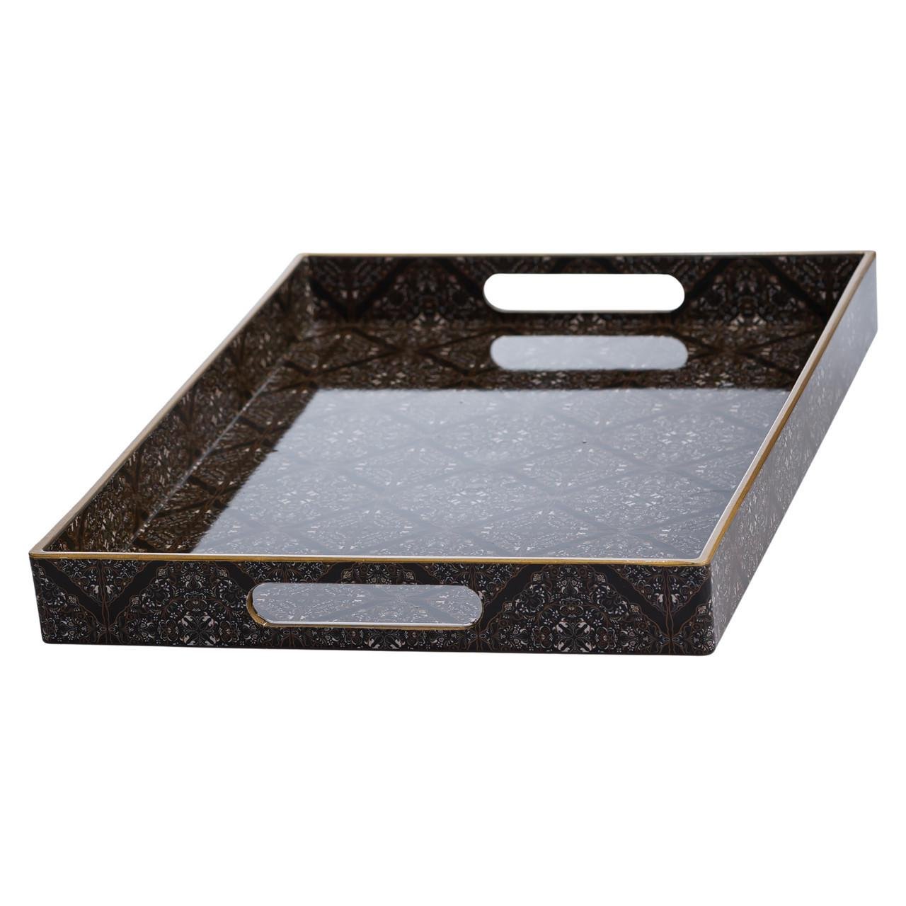 Набор подносов прямоугольных для еды 2 шт. 40х30х4 см (HP-HK-14) - фото 4