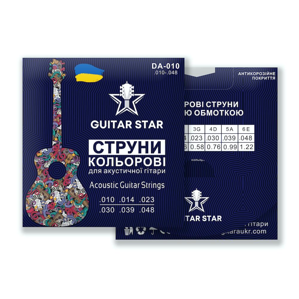 Cтруни медные Guitar Star DA-010 Copper 10-48 (1208) - фото 5